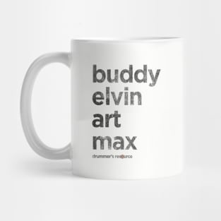 Buddy, Elvin, Art, Max Mug